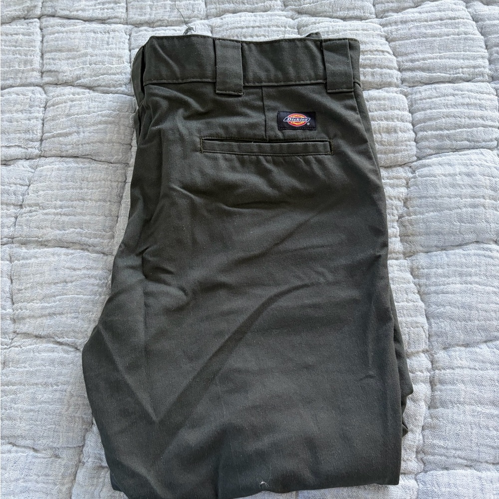 Dickies Men's Dark Green Chinos